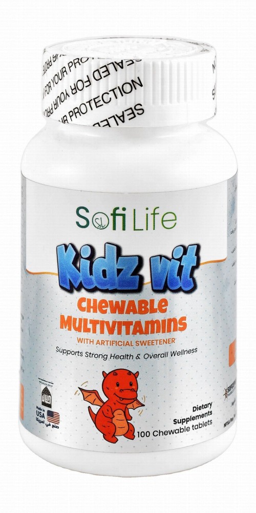 Sofi Life Kidz Multivitamins Health & Overall Wellness Chewable Supplements with Artificial Sweetener (4+ Years)