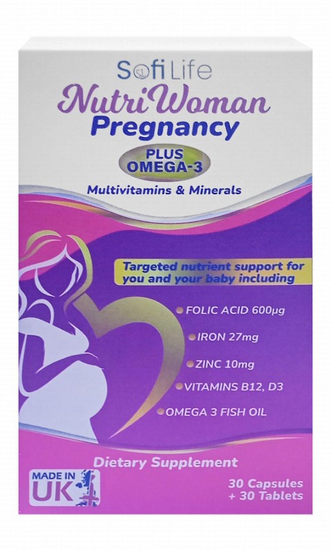 Sofi Life Nutri Woman Multivitamins And Minerals Pregnancy Support Supplement with Omega 3