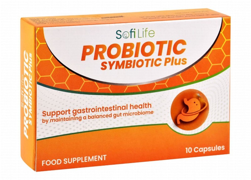Sofi Life Probiotic Symbiotic Plus Gut Microbiome Balancing & Gastrointestinal Health Support Supplement