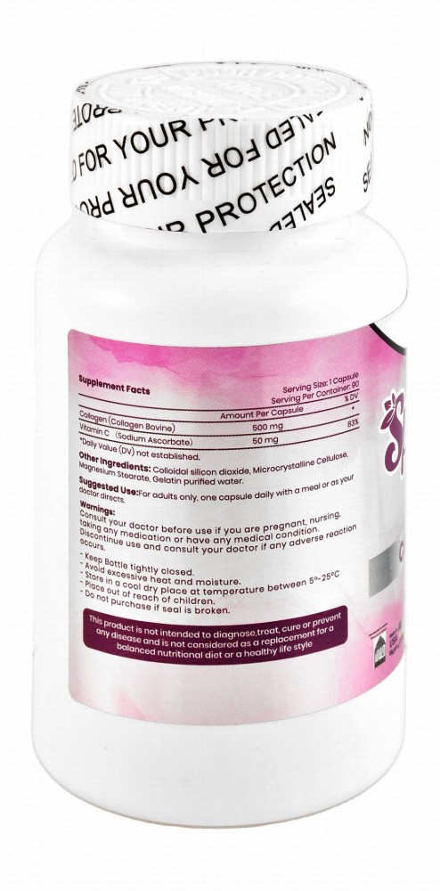Sofi Life Sparkle Plus 500mg Collagen & 50mg Vitamin C Skin, Hair & Nail Health Support Supplement