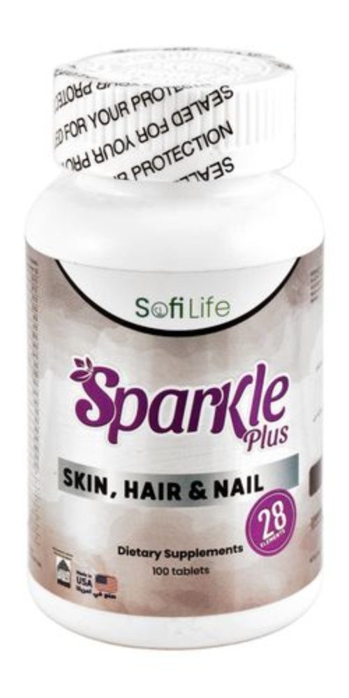 Sofi Life Sparkle Plus Skin, Hair & Nails Health Support Supplement with 28 Elements