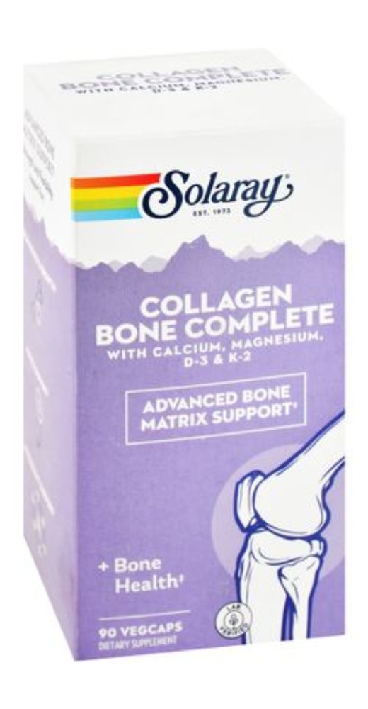 Solaray Collagen Bone Support Supplement with Calcium, Magnesium & D-3