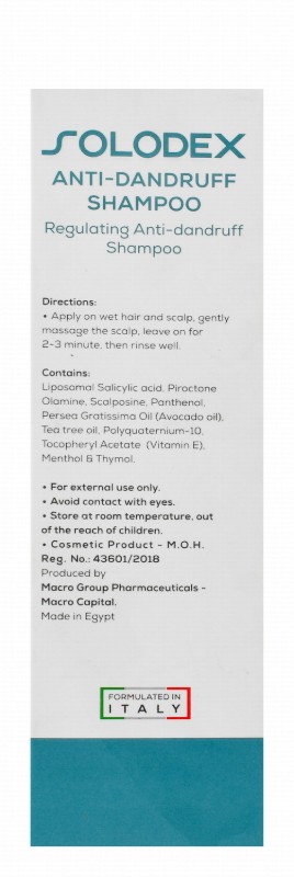 Solodex Anti-Dandruff Shampoo - sulfate free
