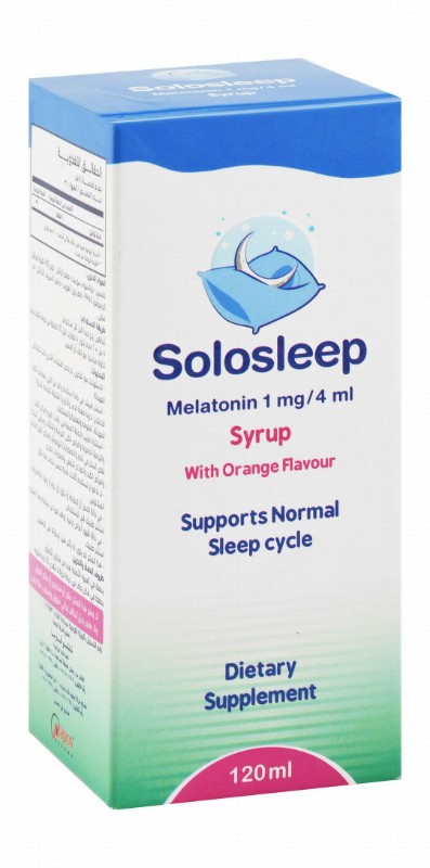 Solosleep 1mg\ 4ml Melatonin Normal Sleep Cycle Support Dietary Supplement Serup