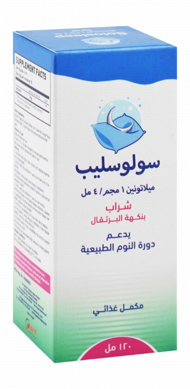 Solosleep 1mg\ 4ml Melatonin Normal Sleep Cycle Support Dietary Supplement Serup