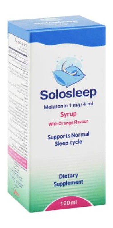 Solosleep 1mg\ 4ml Melatonin Normal Sleep Cycle Support Dietary Supplement Serup