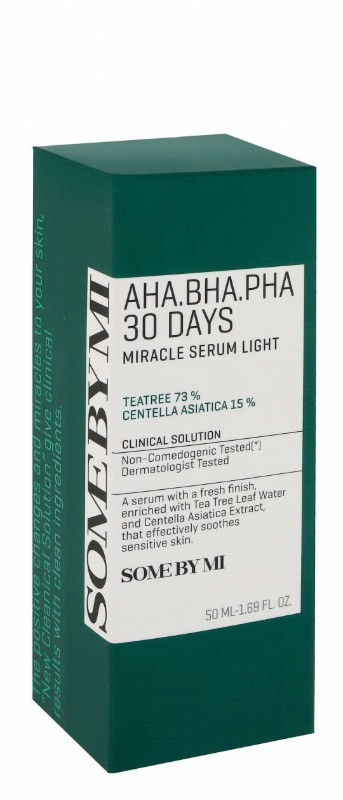 Some By Mi 30 Days Miracle Soothing Face Serum with Tea Tree & Centella Asiatica for Sensitive Skin - non comedogenic