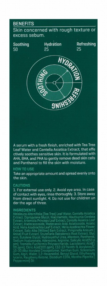 Some By Mi 30 Days Miracle Soothing Face Serum with Tea Tree & Centella Asiatica for Sensitive Skin - non comedogenic