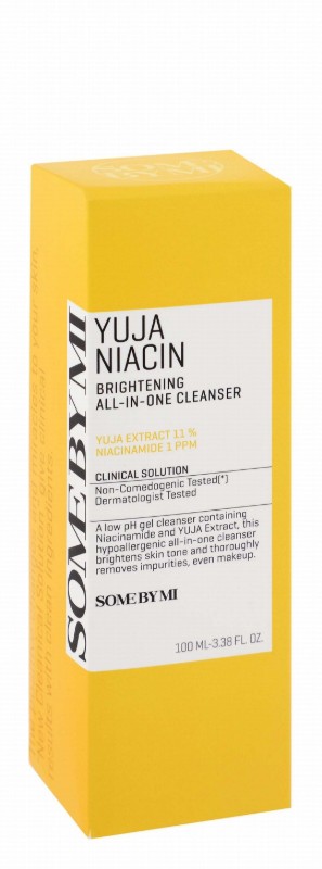 Some By Mi All in One Hypoallergenic Brightening, Makeup Removing & Anti-Impurities Facial Gel Cleanser with Niacinamide & Yuja Extract - non comedogenic