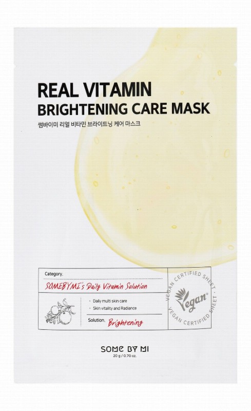 Some By Mi Brightening Facial Sheet Mask with Vitamins - vegan