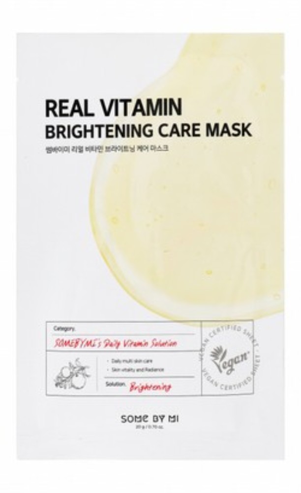 Some By Mi Brightening Facial Sheet Mask with Vitamins - vegan