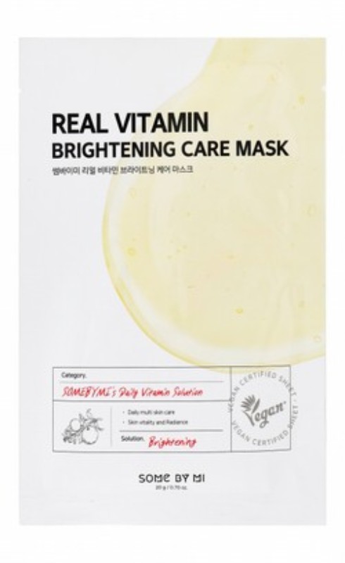 Some By Mi Brightening Facial Sheet Mask with Vitamins - vegan
