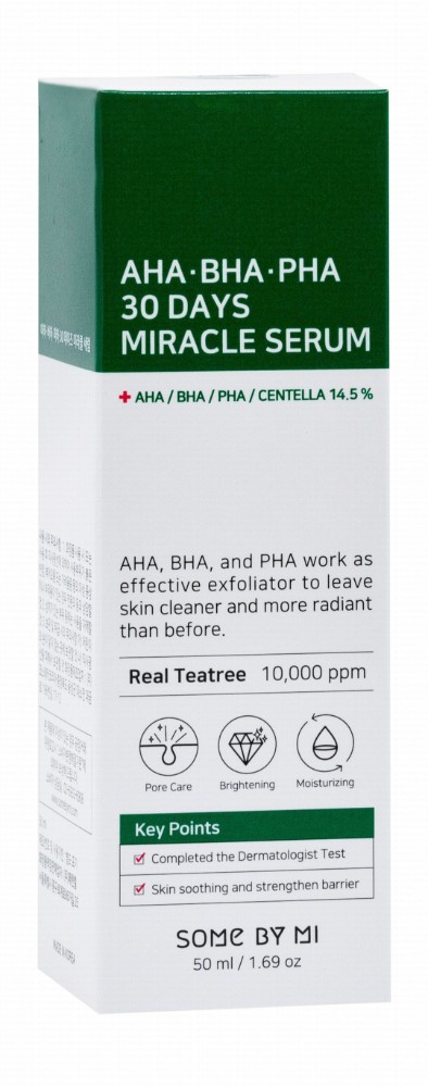Some By Mi Miracle Face Serum with AHA, BHA & PHA - parabens free, ethanol free, sorbic acid free