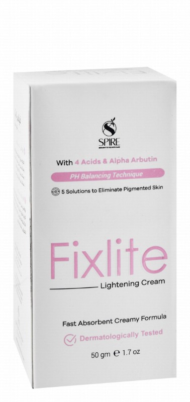 Spire Fixlite Lightening & pH Balancing Face Cream with 4 Acids & Alpha Arbutin for Pigmented Skin