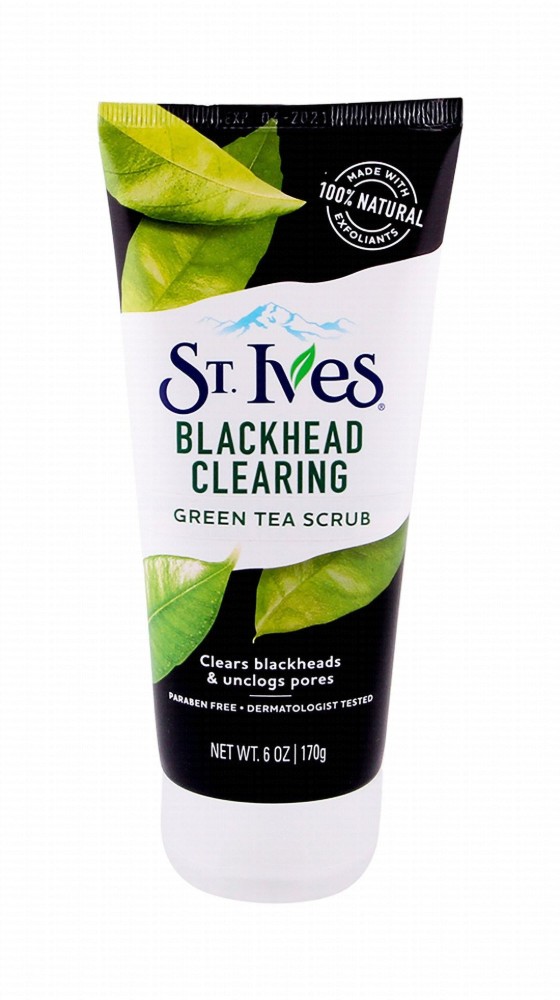 St. Ives Blackhead Clearing Facial Scrub with Green Tea - parabens free