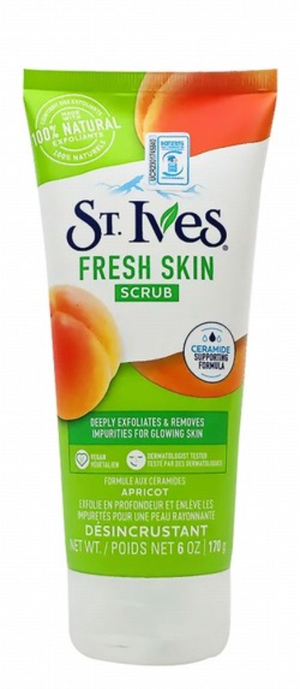 St. Ives Fresh Skin Exfoliating Face Scrub with Apricot - parabens free, oil free