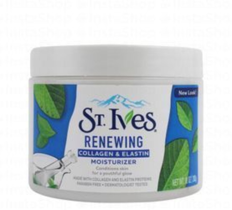 St. Ives Renewing & Moisturizing Facial Cream with Collagen & Elastin - non comedogenic, parabens free