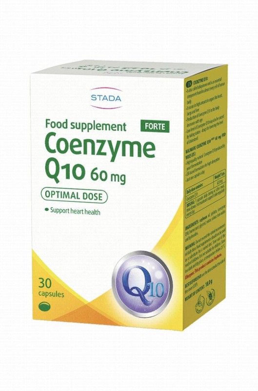 Stada 60mg Coenzyme Q10 Heart Health Support Supplement