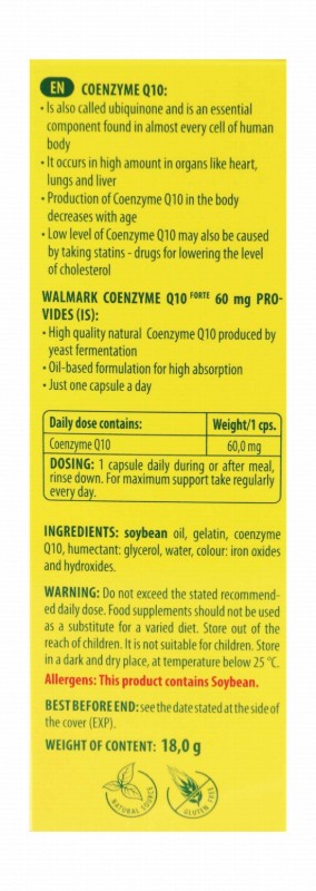 Stada 60mg Coenzyme Q10 Heart Health Support Supplement