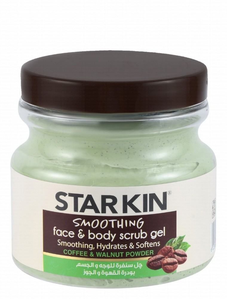 Starkin Smoothing, Hydrating & Softening Face & Body Scrub Gel with Coffee & Walnut Powder
