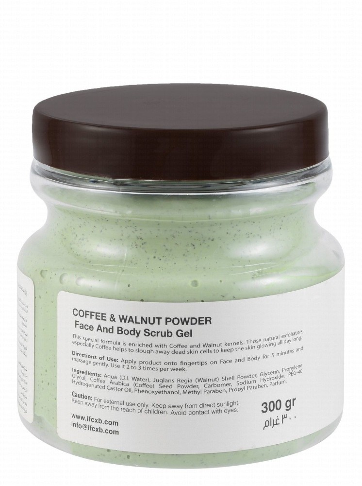 Starkin Smoothing, Hydrating & Softening Face & Body Scrub Gel with Coffee & Walnut Powder