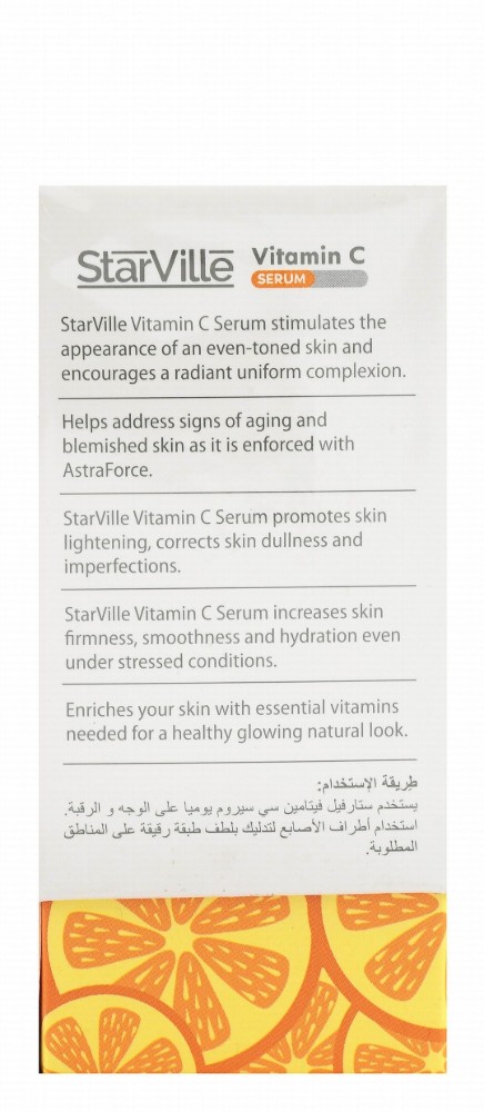 StarVille 10% Vitamin C Hypoallergenic Refining Anti-Aging Face Serum for All Skin Types