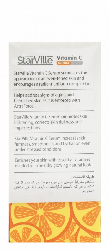 StarVille 10% Vitamin C Hypoallergenic Refining Anti-Aging Face Serum for All Skin Types