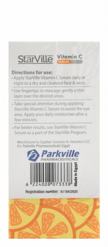 StarVille 10% Vitamin C Hypoallergenic Refining Anti-Aging Face Serum for All Skin Types