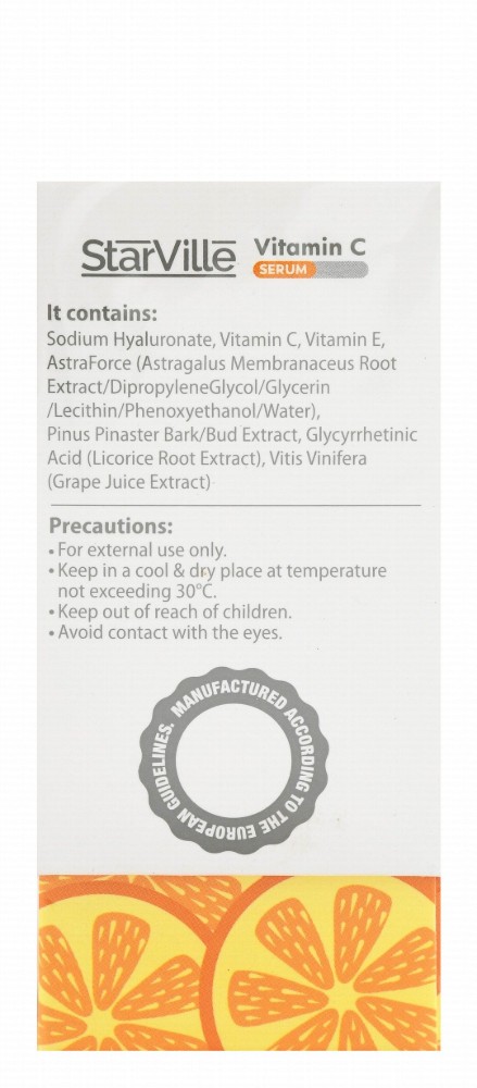 StarVille 10% Vitamin C Hypoallergenic Refining Anti-Aging Face Serum for All Skin Types