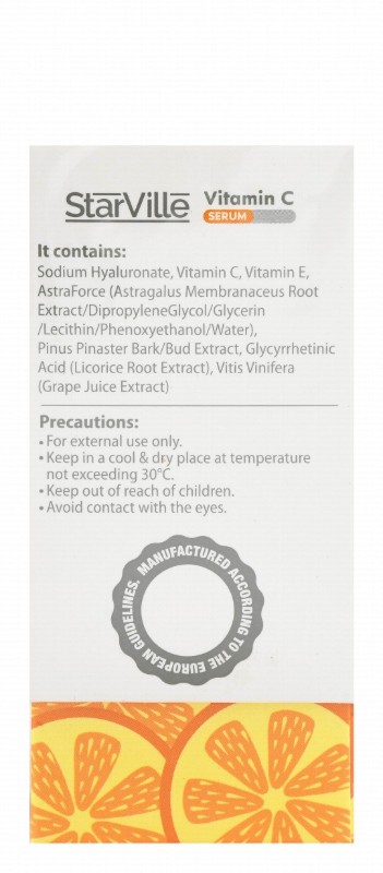 StarVille 10% Vitamin C Hypoallergenic Refining Anti-Aging Face Serum for All Skin Types