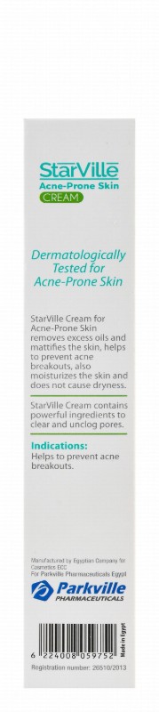 StarVille Hypoallergenic Facial Cream with Tea Tree Oil for Oily & Acne-Prone Skin