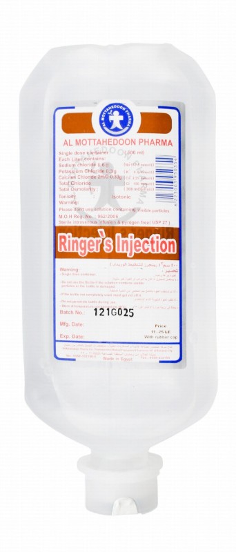 Sterile Ringer's Injection USP Solution - pyrogen free