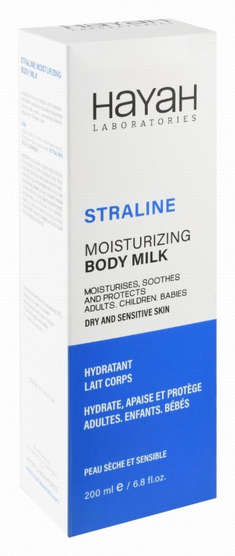Straline Moisturizing & Soothing Body Milk for Adults & Babies with Dry & Sensitive Skin - parabens free