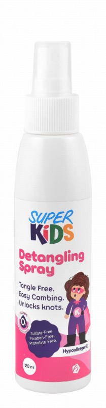 Super Kids Hypoallergenic Detangling Hair Spray (1+ Years) - sulfate free, parabens free, phthalate free