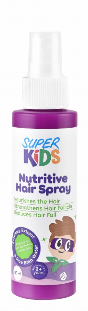 Super Kids Nourishing & Strengthening Nutritive Hair Spray with Rosemary Extract & Rice Bran Water (2+ Years) - parabens free, phthalate free, alcohol free
