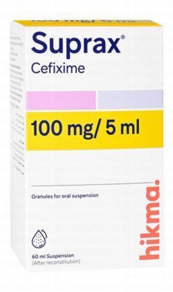 Suprax 100mg/5ml Cefixime Granules for Oral Suspension