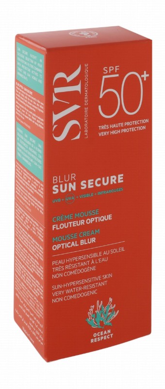 SVR Water-Resistant Facial Sunscreen for Hypersensitive Skin SPF50+ Blur - non comedogenic, octocrylene free