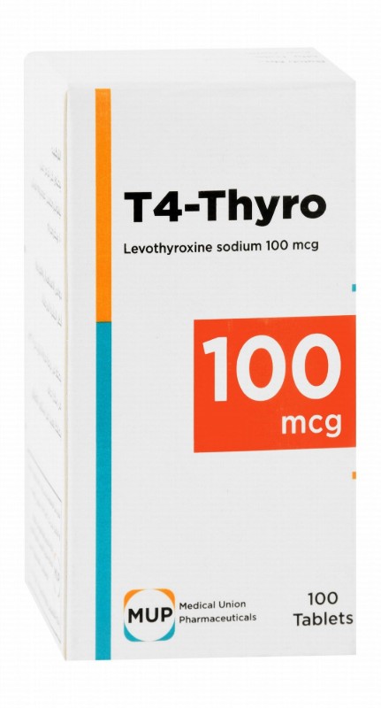 T4-Thyro 100mcg Levothyroxine Sodium