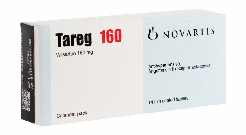 Tareg 160mg Valsartan Antihypertensive & Antigiotensin II Receptor Antagonist
