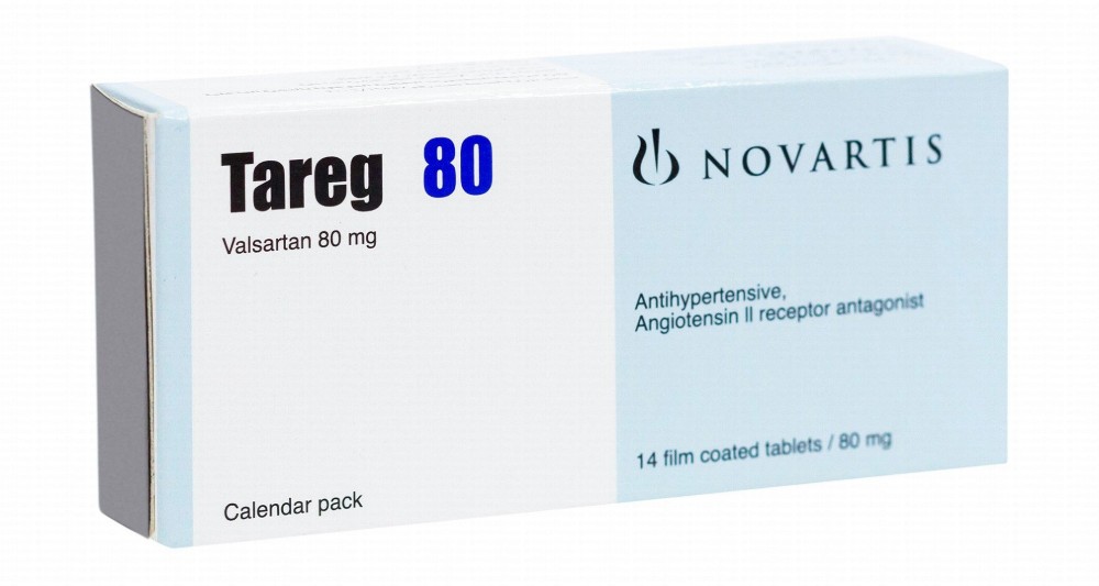 Tareg 80mg Valsartan Antihypertensive & Antigiotensin II Receptor Antagonist