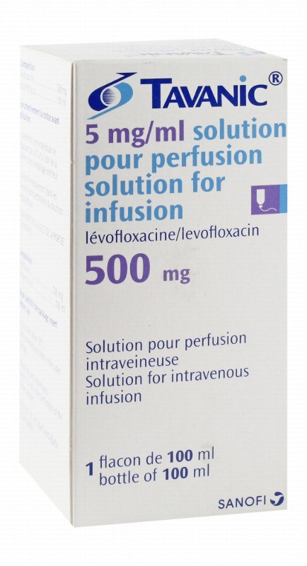 Tavanic 500mg Levofloxacin Solution for Intravenous Infusion