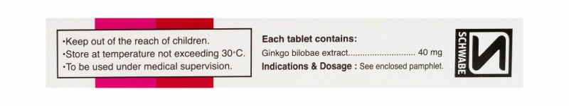 Tebonina Forte 40mg Ginkgo Extract Supplement