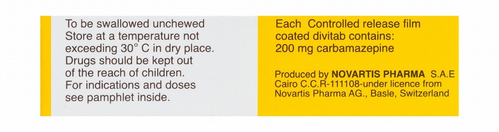 Tegretol CR 200mg Carbamazepine