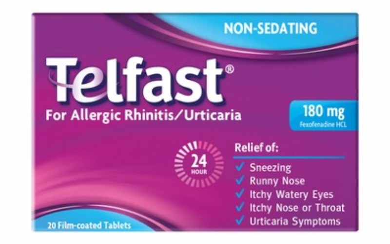Telfast 180mg Fexofenadine HCl Antihistamine