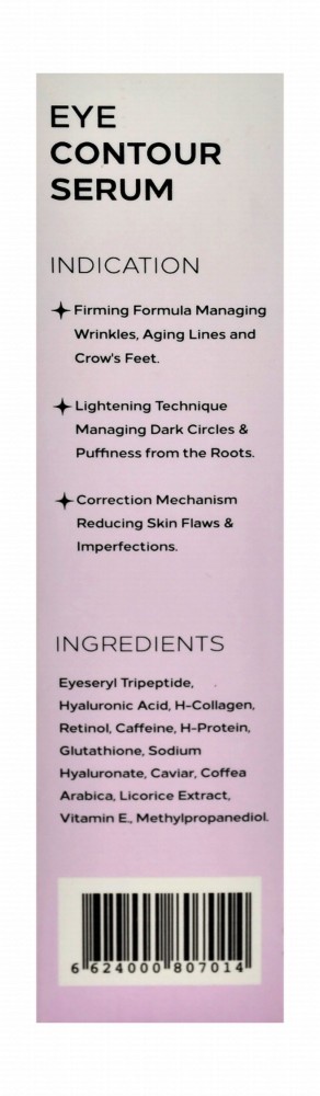 Telofill Firming, Anti-Puffiness & Anti-Dark Circles Eye Contour Serum with Hyaluronic Acid & Poly-Peptides for All Skin Types