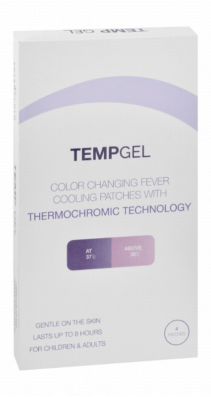 Temp Fever Color Changing Cooling Gel Patches for Children & Adults