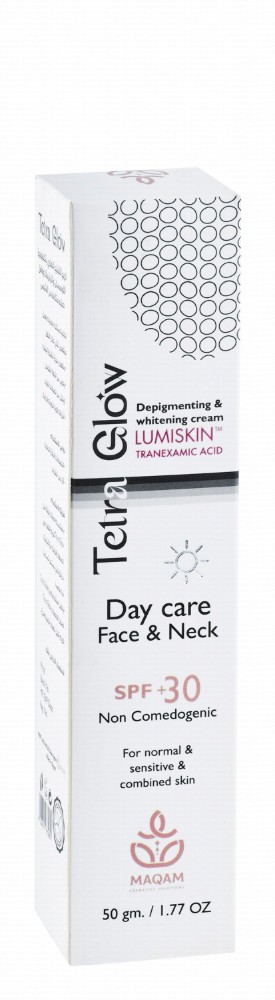 Tetra Glow Lumiskin Anti-Pigmentation & Whitening Day Face Cream for Normal, Sensitive & Combination Skin SPF30+ - non comedogenic
