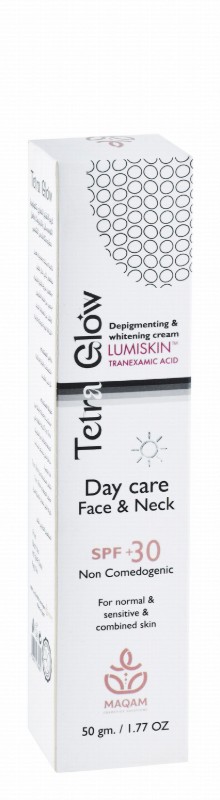 Tetra Glow Lumiskin Anti-Pigmentation & Whitening Day Face Cream for Normal, Sensitive & Combination Skin SPF30+ - non comedogenic