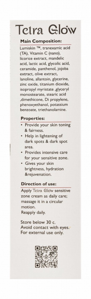 Tetra Glow Lumiskin Anti-Pigmentation & Whitening Underarms & Intimate Area Cream for Normal, Sensitive & Combination Skin