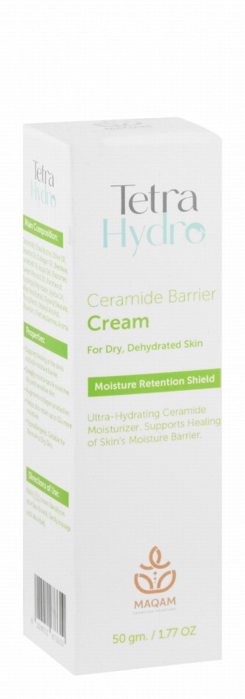 Tetra Hydro Hypoallergenic Moistening, Hydrating & Moisturizing Barrier Facial Cream with Ceramide for Dry & Dehydrated Skin - parabens free